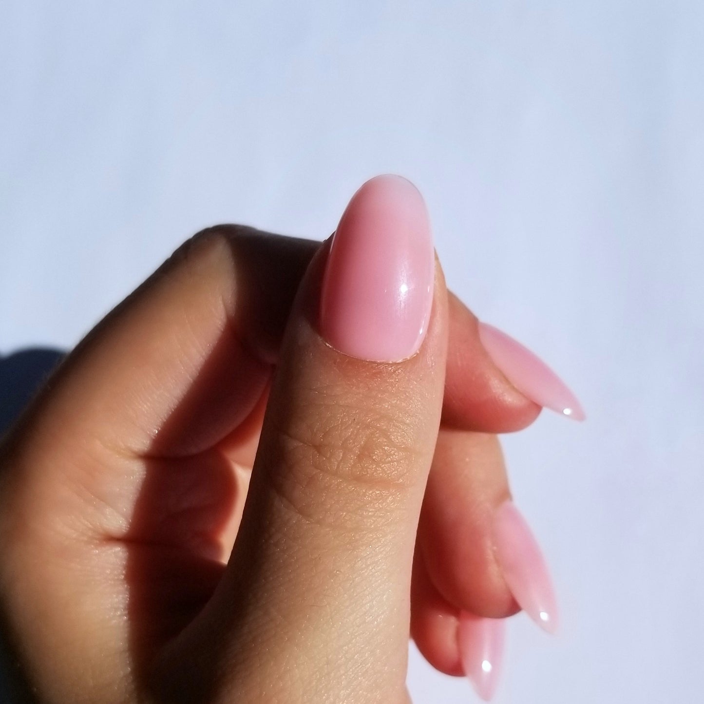 Effet gel rose vif ~ Rond S