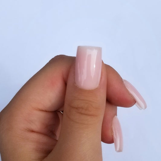Effet gel rose nude ~ Carré S