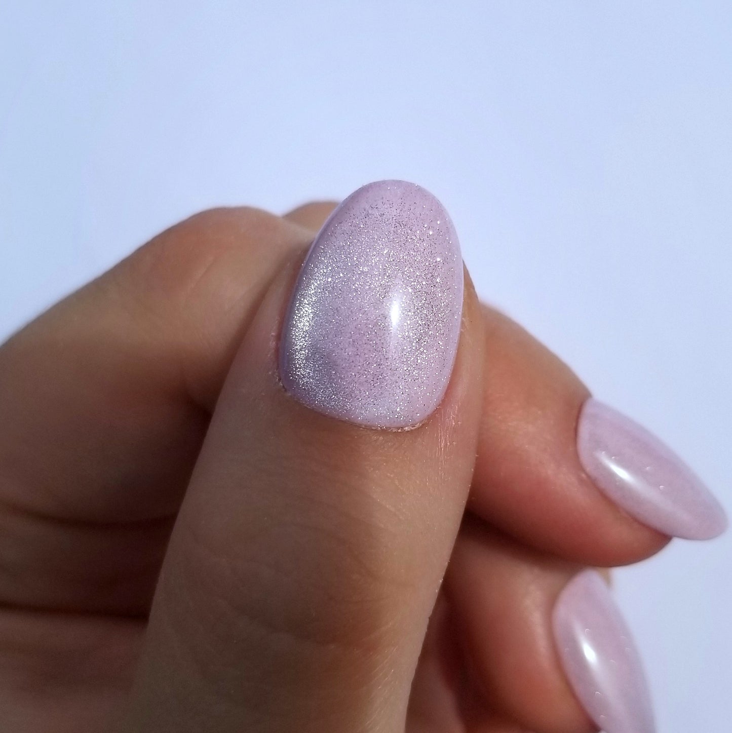 Cat eye rose shiny ~ Rond XS