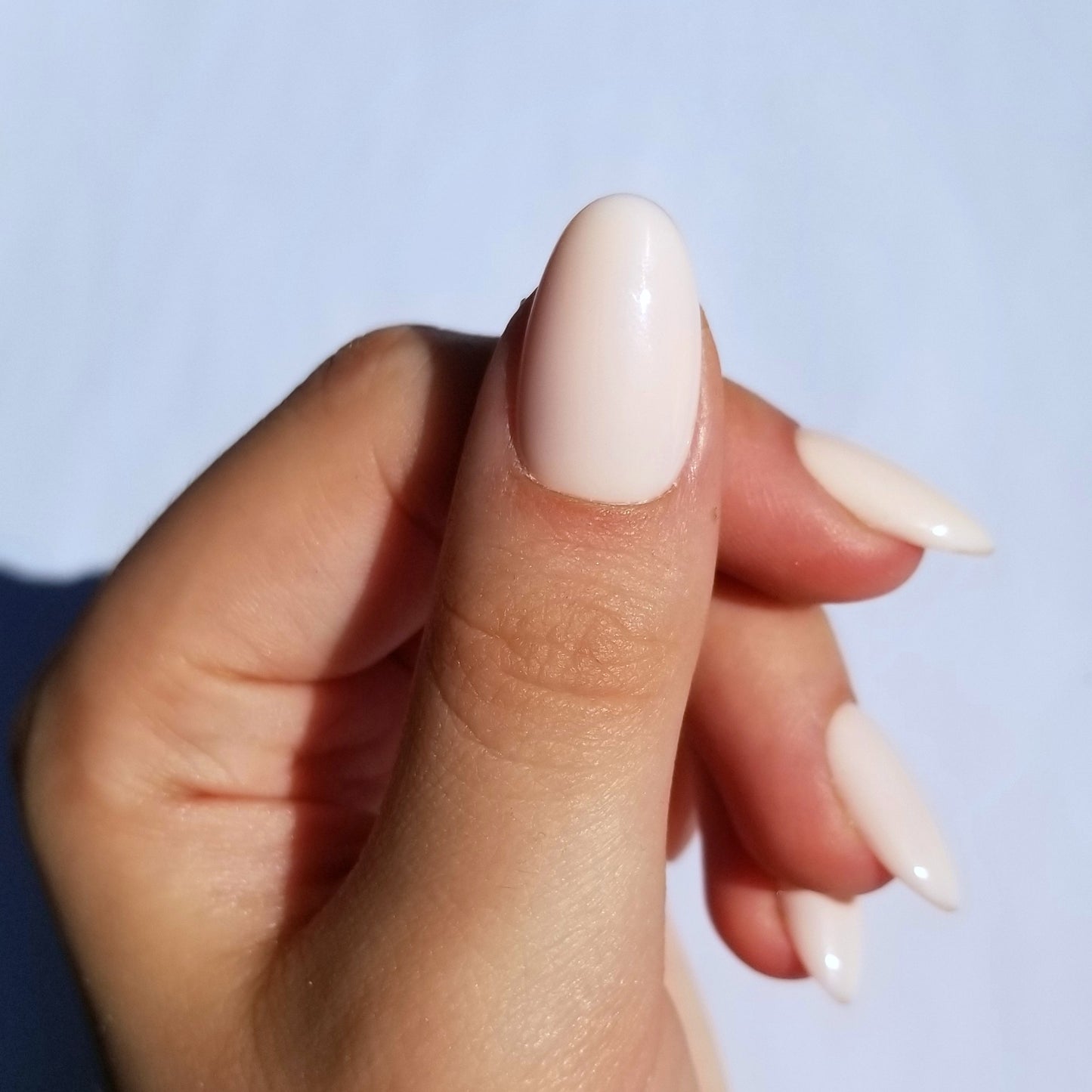 Effet gel beige ~ Rond S