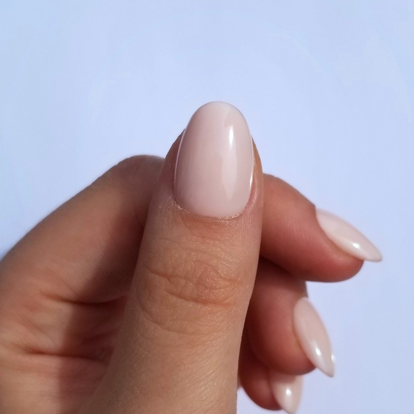 Effet gel beige ~ Rond XS