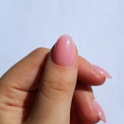Effet gel rose vif  ~ Rond XS