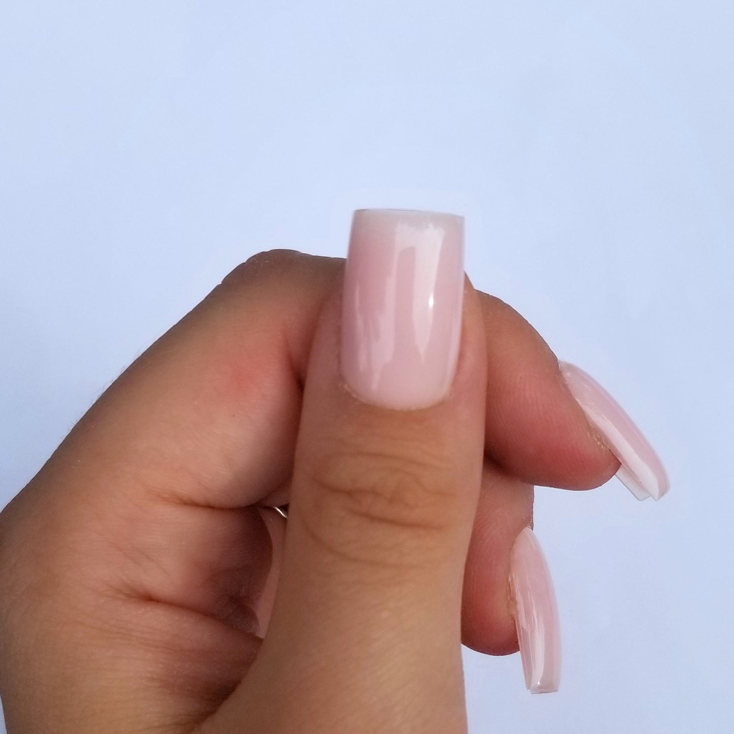 Effet gel rose nude ~ Carré S