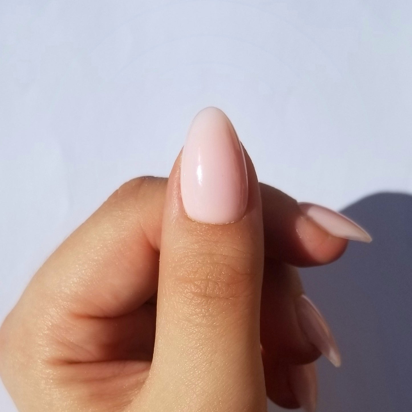 Effet gel rose nude ~ Amande S