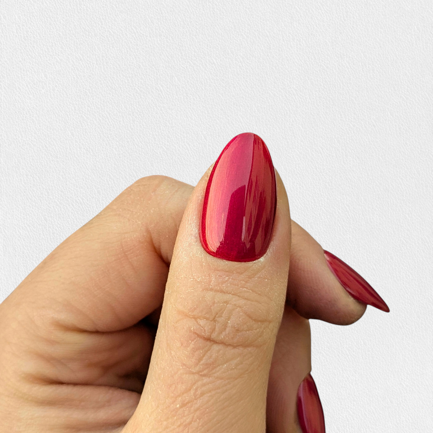 Rouge nacré ~ Amande S (Sans mesures)