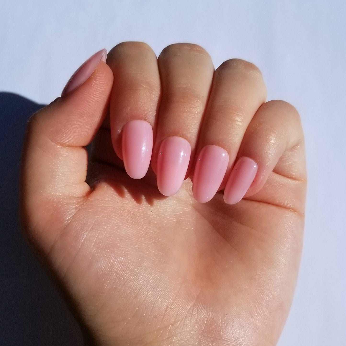 Effet gel rose vif ~ Rond S