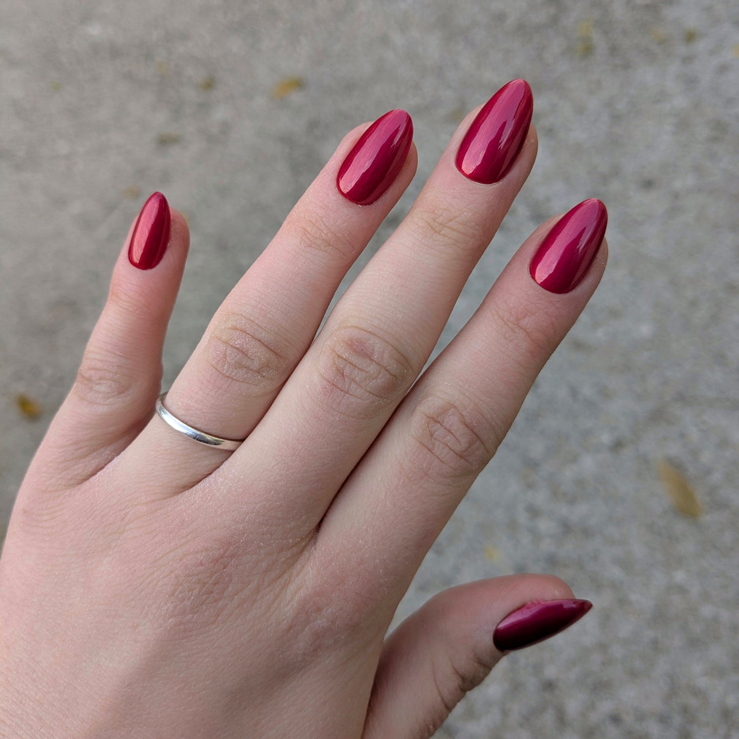 Rouge nacré ~ Amande S (Sans mesures)