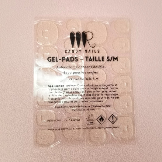 5 feuilles de gel pads (taille S-M)