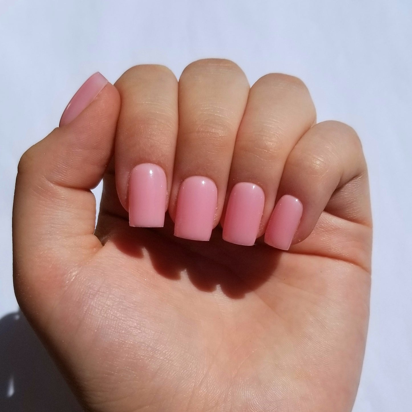 Effet gel rose vif ~ Carré XS