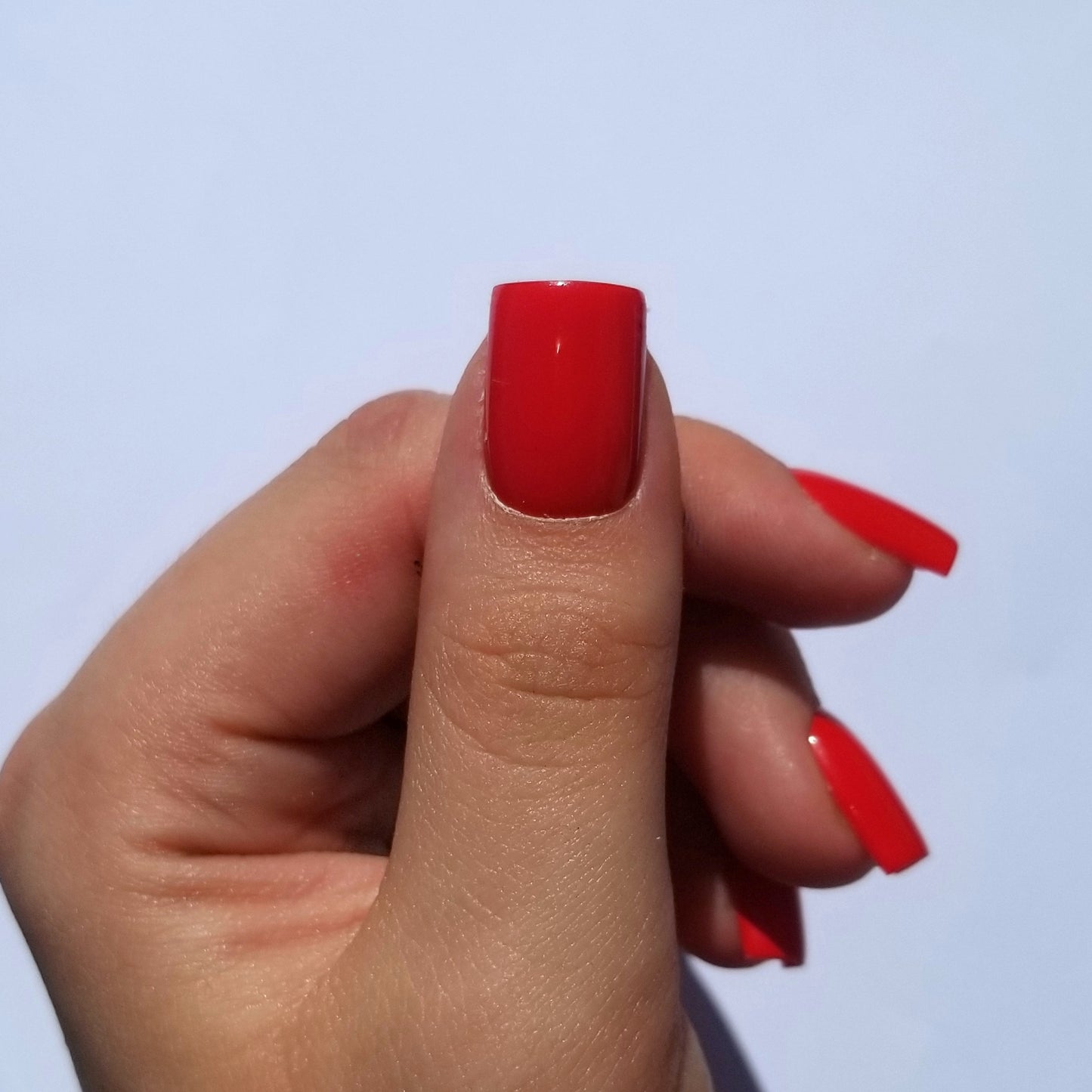 Rouge vif ~ Carré XS (Sans mesures)