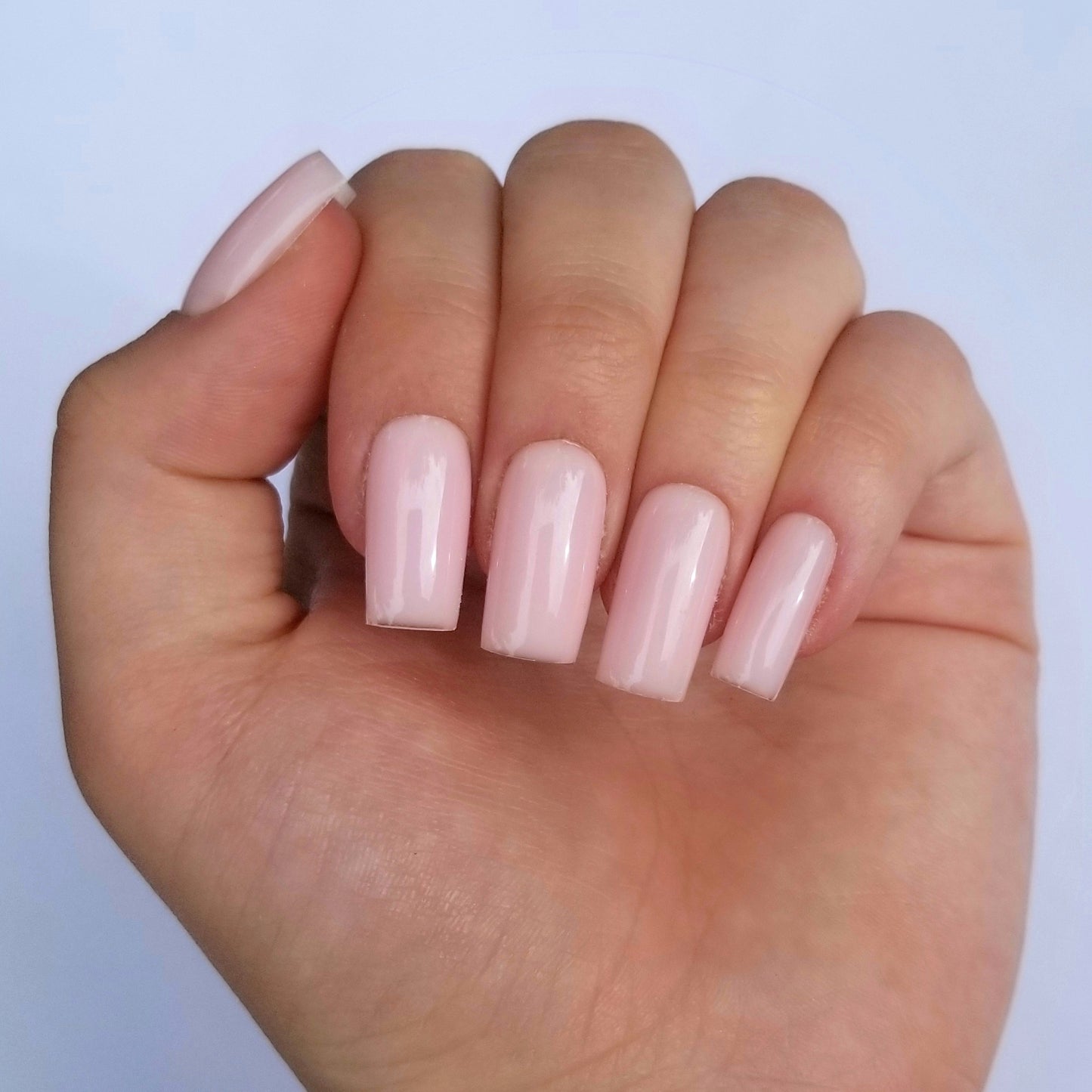 Effet gel rose nude ~ Carré S
