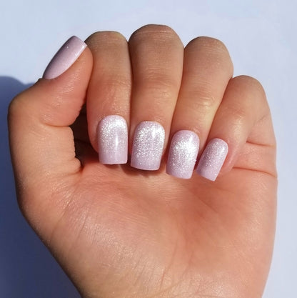Cat eye rose shiny ~ Carré XS