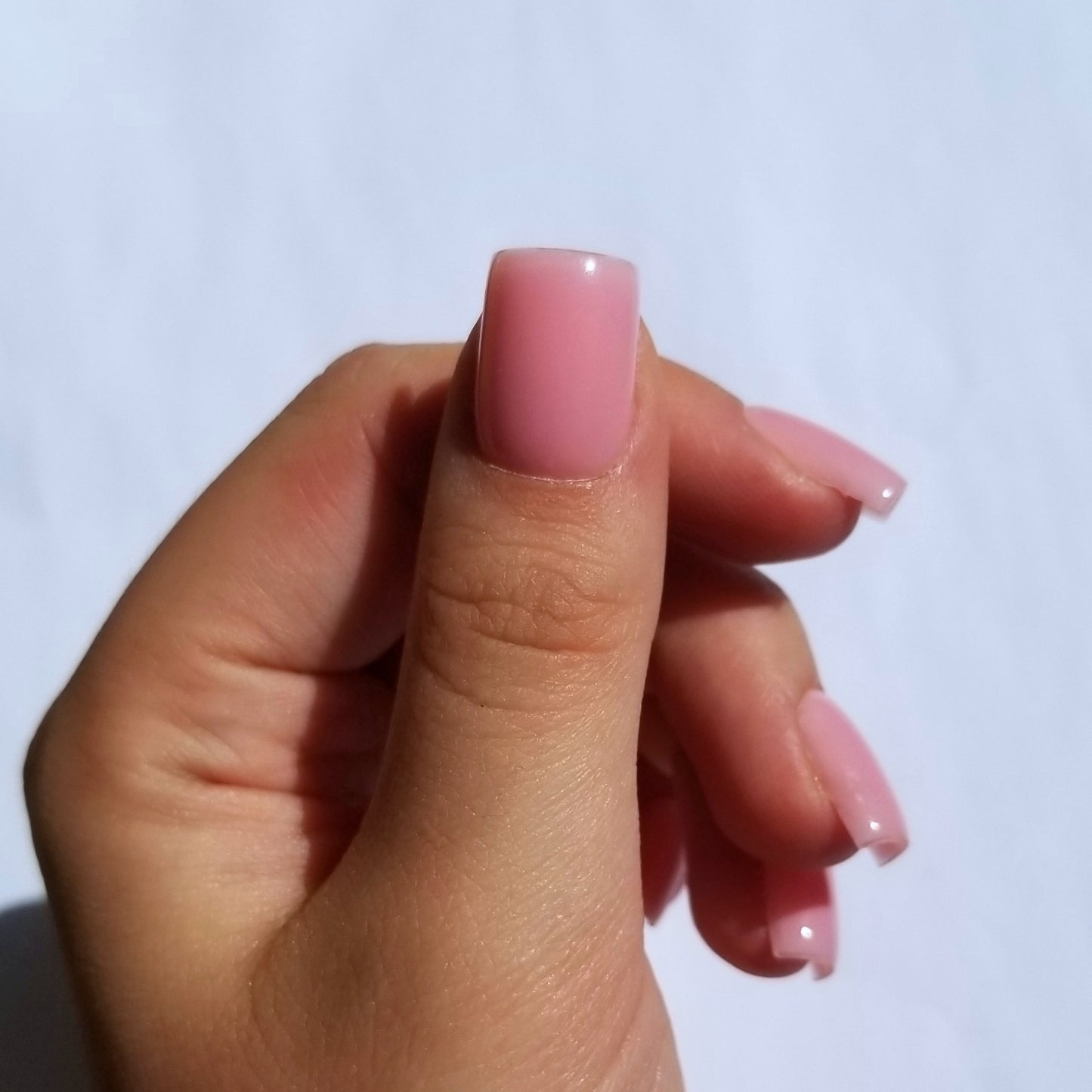 Effet gel rose vif ~ Carré XS