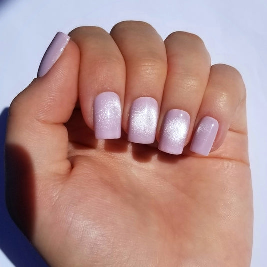 Soft cat eye rose ~ Carré XS