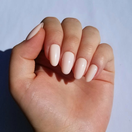 Effet gel beige ~ Rond S